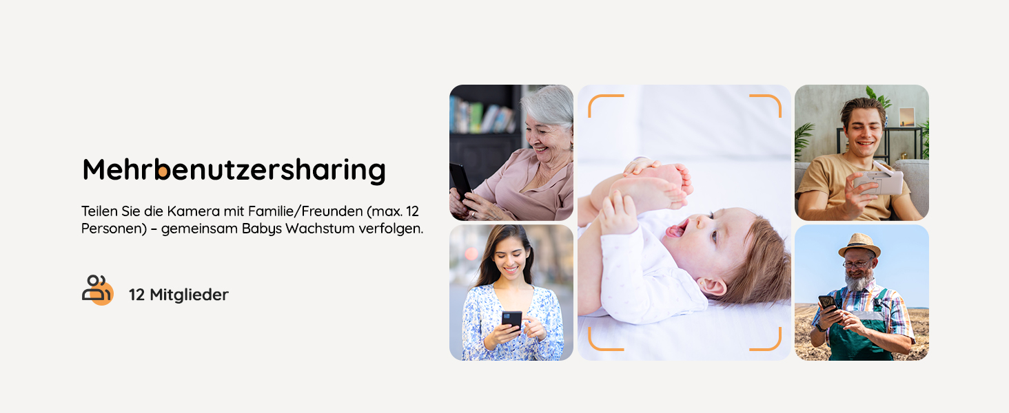 Відеоняня BOIFUN 2K/3MP з камерою Wi-Fi, нічним баченням, 5