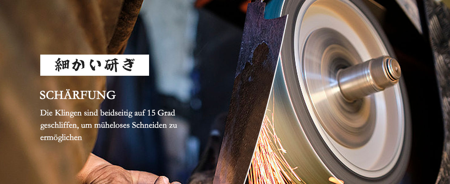 Японський ніж SHAN ZU з дамаської сталі з міддю, ручне кованість, професійний кухонний ніж, 20 см, серія VENUS (18 см Сантоку)