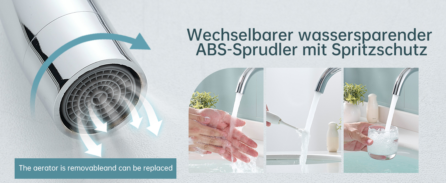 Змішувач для ванної кімнати Fransiton Bad Hoch, водозберігаючий, хром