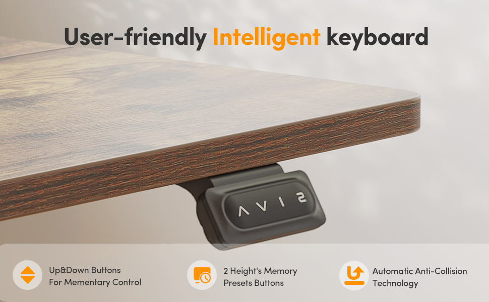 Електричний стіл Cubiker з регулюванням висоти, T-подібні ніжки зі сталі, функція пам'яті, антиколізійна система, біла стільниця