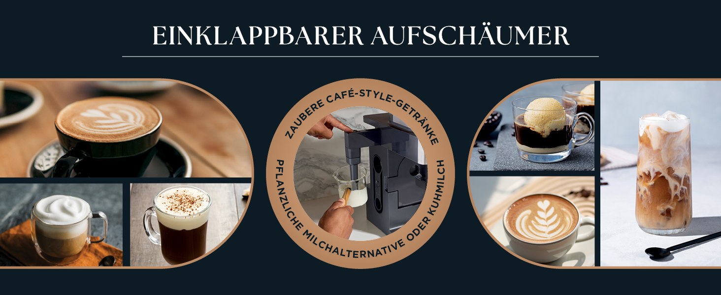 Кавомашина Ninja Prestige 2-в-1 для фільтр-кави та капсул з вбудованим капучинатором, для лате, айс-кави та флет вайт, чорна CFN802EU