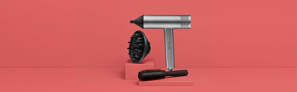 Фен для волосся Severin S-Style Speed Pro HT 0171 з іонізацією, BLDC-мотором, дифузором та концентратором, 2000 Вт, антрацит