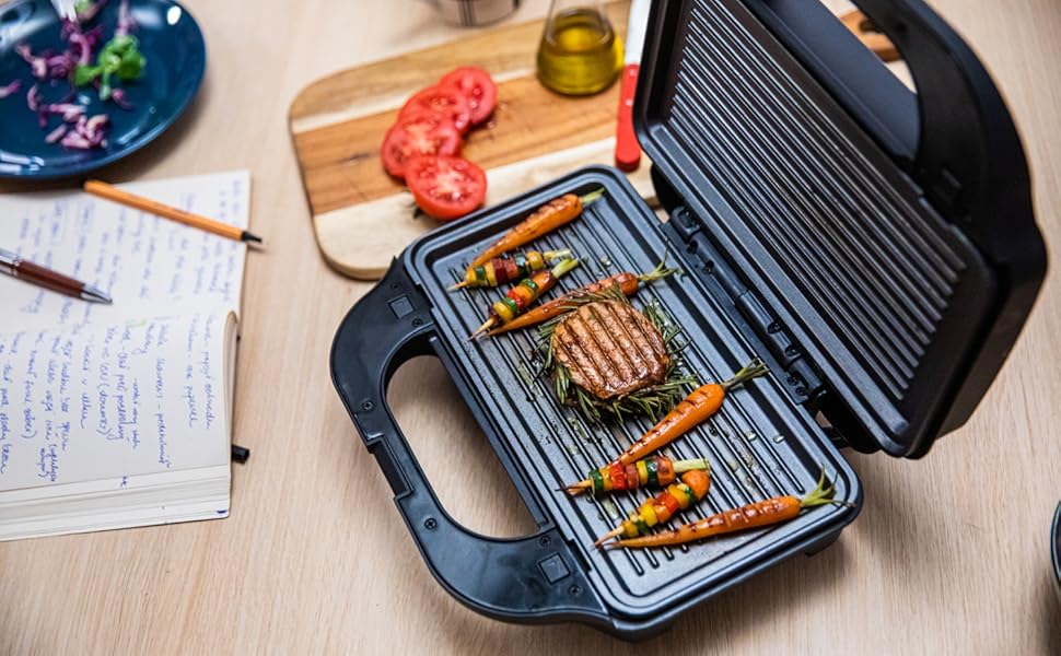 Sandwichmaker ETA Sorento Plus 6-в-1: Вафельниця, гриль, сендвічниця, антипригарне покриття, 900 Вт