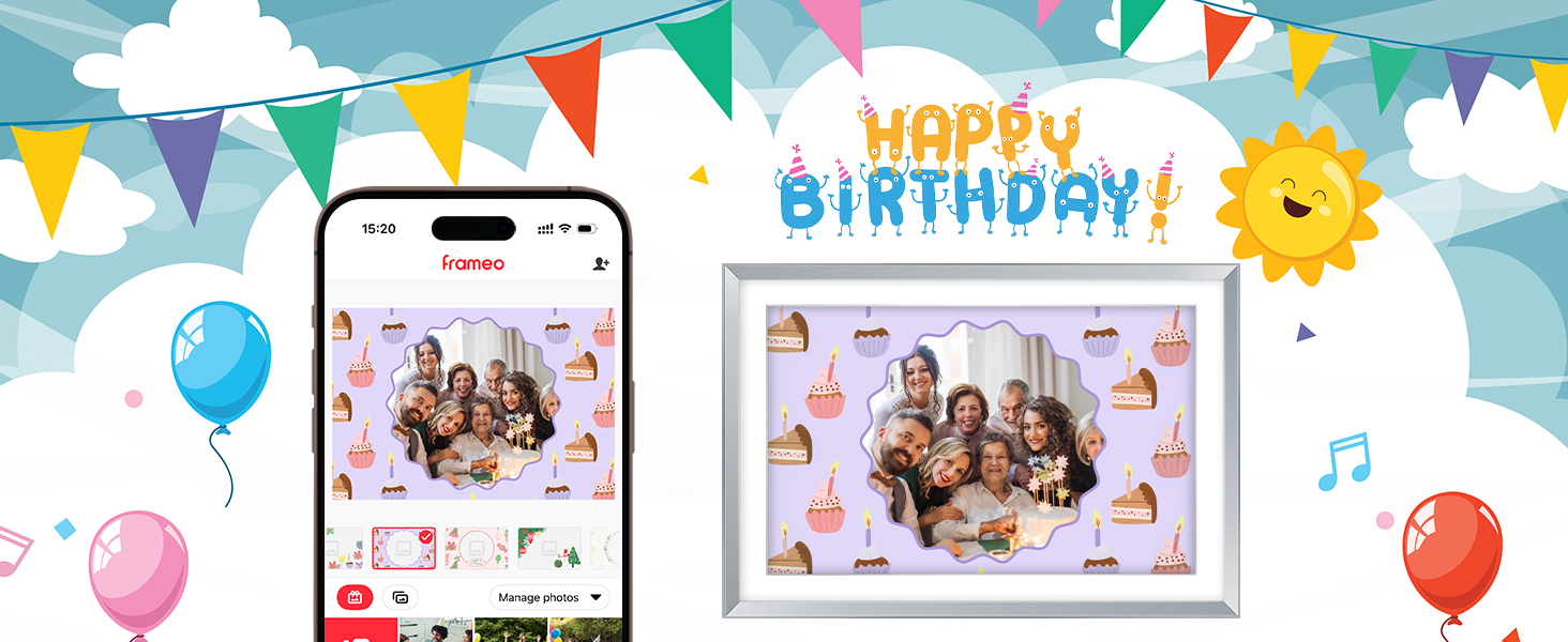 Цифровий рамка для фотографій з дерева, Wi-Fi, 32GB, 10.1 дюйма, IPS сенсорний екран, Frameo APP, подарунок, дуб (срібло)