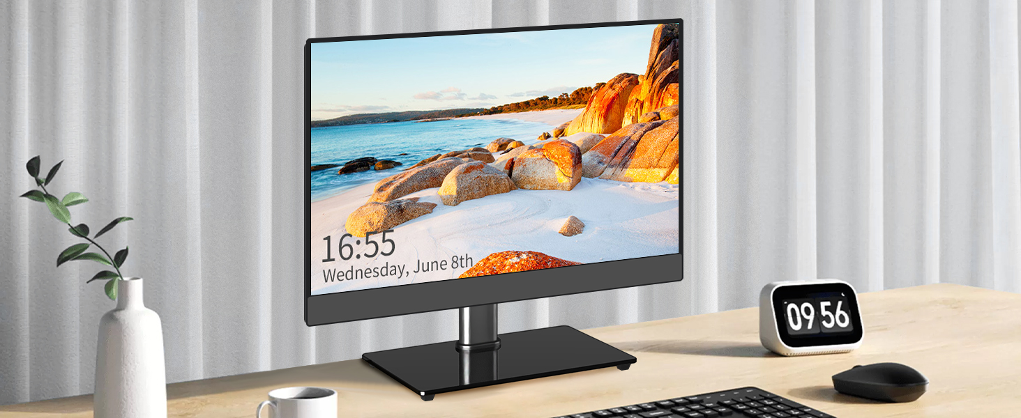 Підставка для телевізора Suptek, поворотна, для екранів LED, OLED, 26-55 дюймів, до 50 кг, VESA 400x400 мм, TS202
