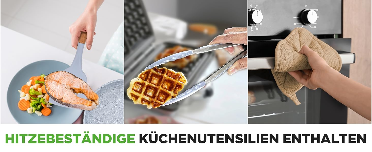 Набір посуду NutriChef 22 предмети антипригарний мармуровий блакитний – сковороди, каструлі, аксесуари для кухні, індукція