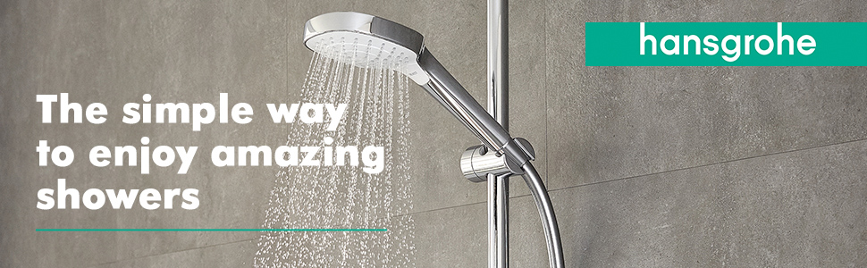 Душова лійка Hansgrohe Croma Select E з 3 режимами розпилення, антивапнястою функцією, хром/білий, 110x110 мм, 26812400