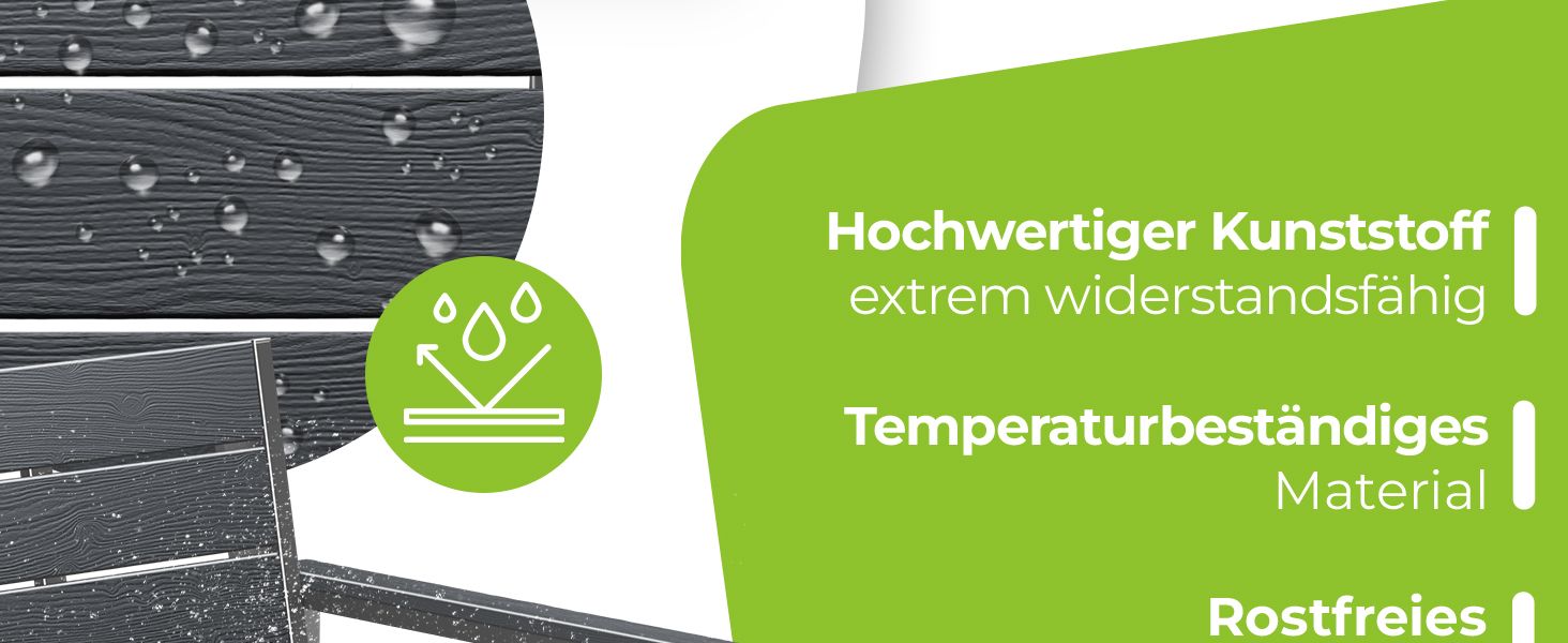 Садова лавка KESSER® з подушкою – лавка для відпочинку на вулиці, 2 місця, паркова лавка з імітацією дерева, для балкона, тераси, саду, вантажопідйомність до 300 кг, стійка до УФ, знімний та пральний чохол, антрацит / антрацит