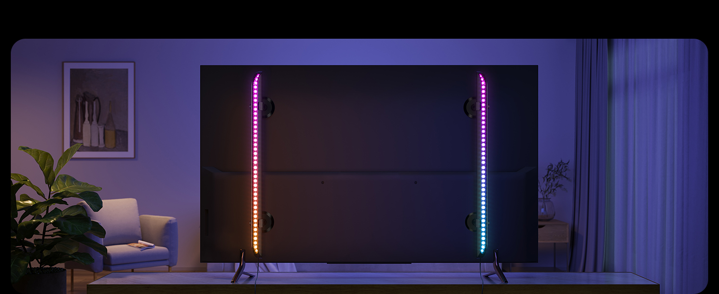 Світлодіодні LED-панелі Govee RGBICWW для підсвічування телевізора та ігрової зони, 31 дюйм