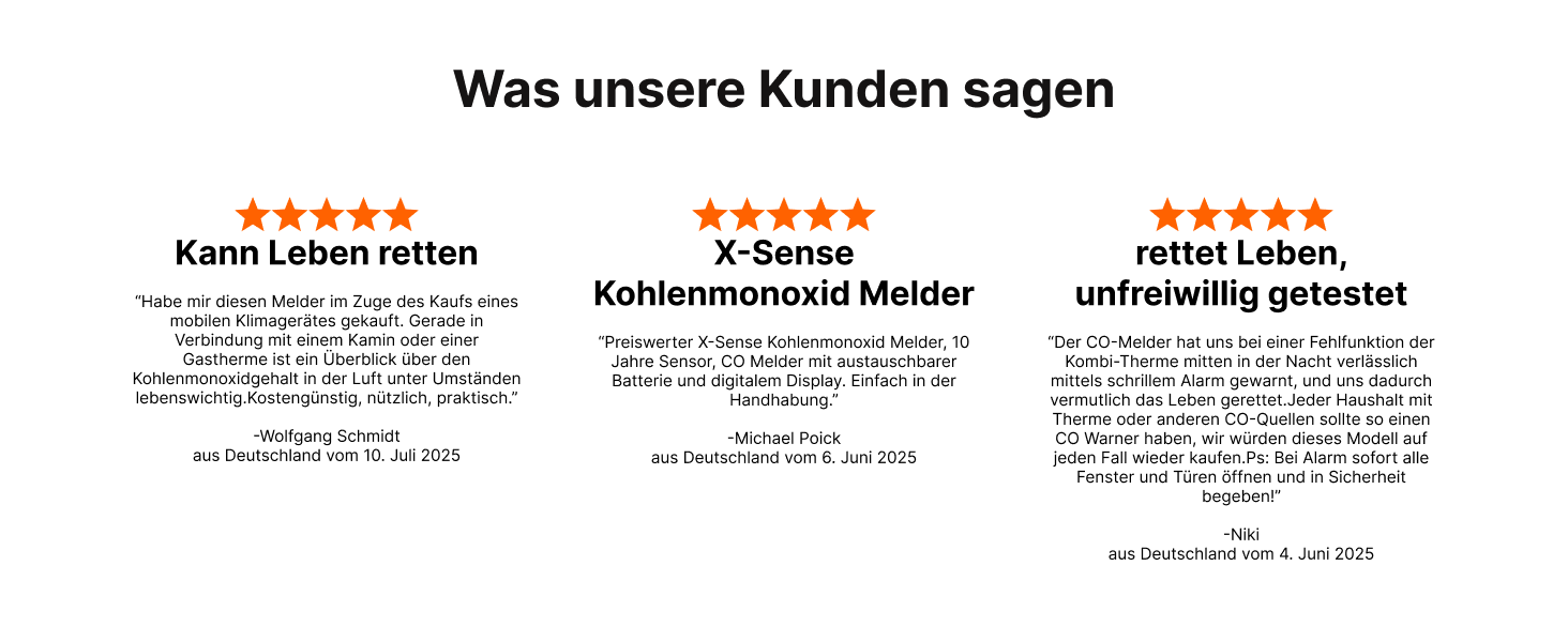 Датчик CO X-Sense XC0C-iR з LCD-дисплеєм, сертифікат TÜV Rheinland, керування через додаток, 1 шт.