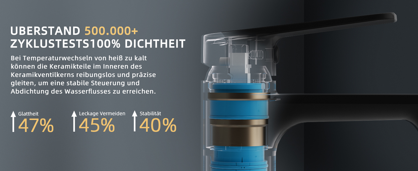 Набір змішувачів для ванної кімнати Belz, латунь, гаряча/холодна вода, однозахідний, сірий (чорний)