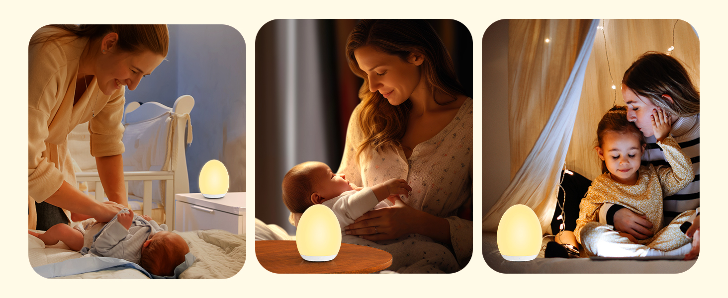 Нічник LED MediAcous з таймером, 8 кольорів, дитячий, з сенсорним керуванням, для дитячої кімнати