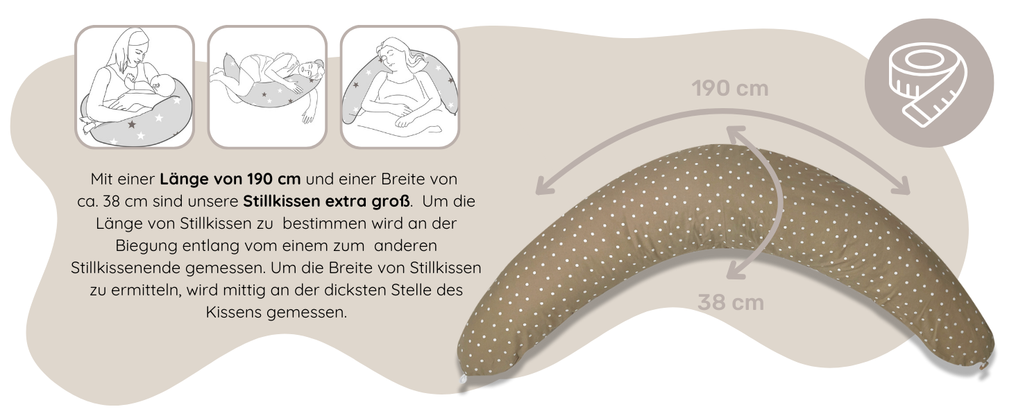 Подушка для годування HOBEA-Germany 190x76 см XXL, подушка для вагітних та сну на боці, з органічної бавовни (Колір: Ліс)