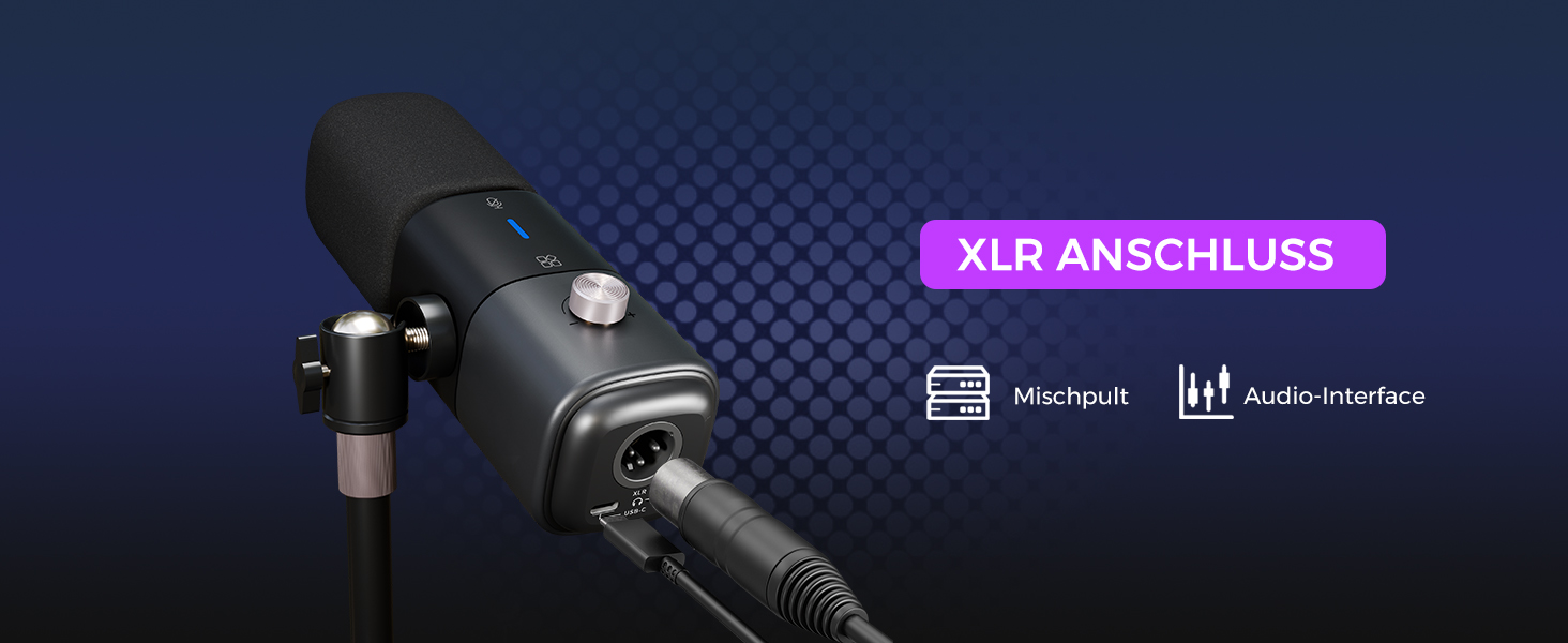 NearStream AM15X: Динамічний мікрофон для ПК, XLR/USB, для подкастів, стрімінгу та студійних записів