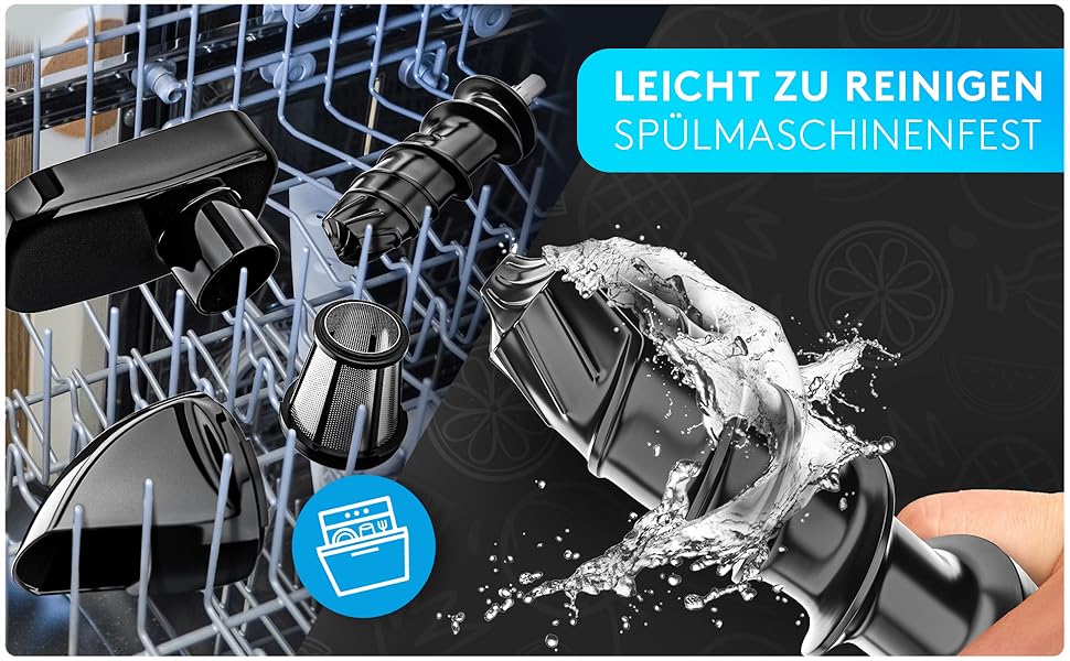 Шовковий відцентровий соковитискач Divaro [DAS ORIGINAL] - для фруктів та овочів, 150 Вт, з функцією реверсу, BPA Free