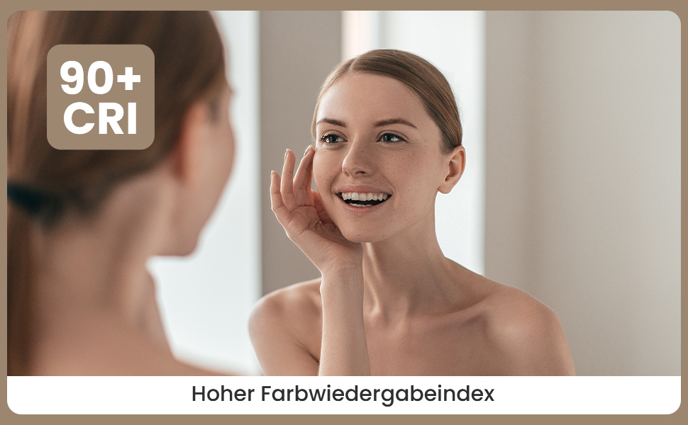 LED дзеркало для ванної кімнати з підсвічуванням | Водостійке IP54 | Сенсорне управління | 70x50 см | Стиль 2