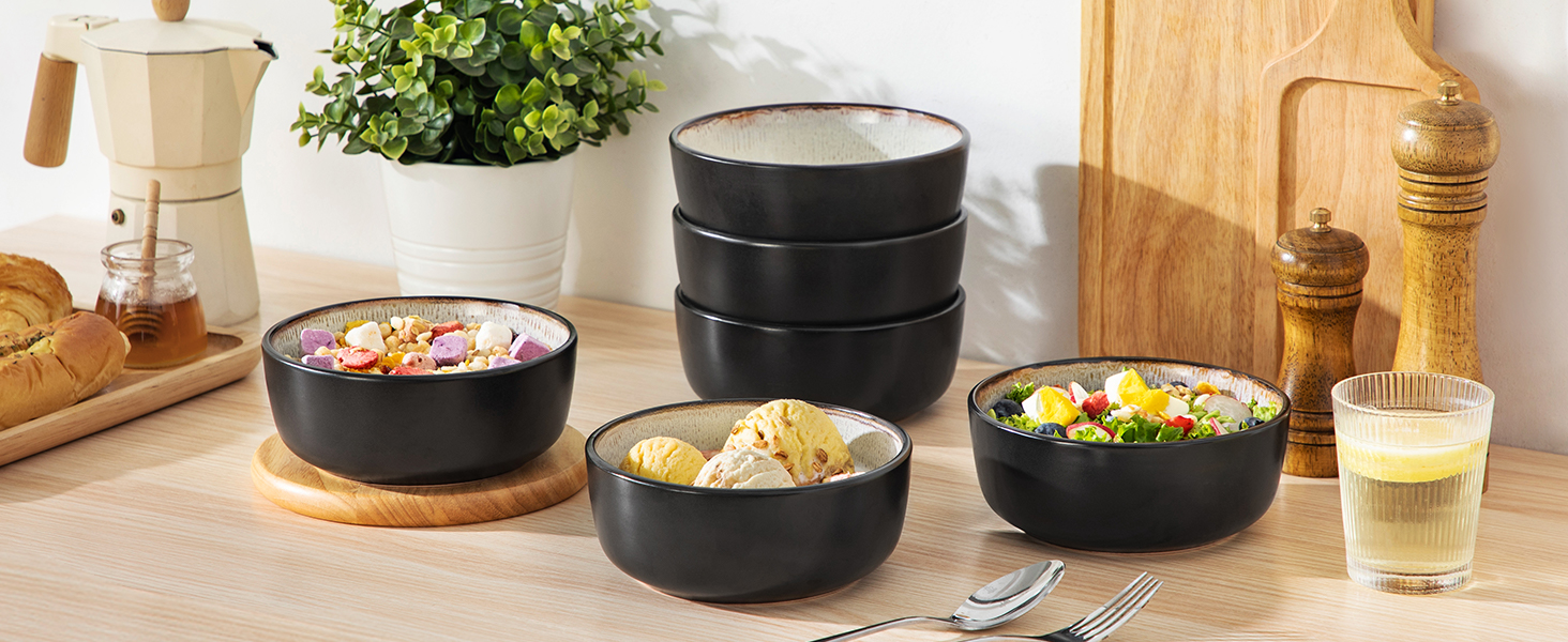 Набір посуду Vancasso AMBER на 12 осіб, 48 предметів: тарілки обідні, десертні, супові, миски. Реактивна глазур, жовтий. Підходить для мийки посуду