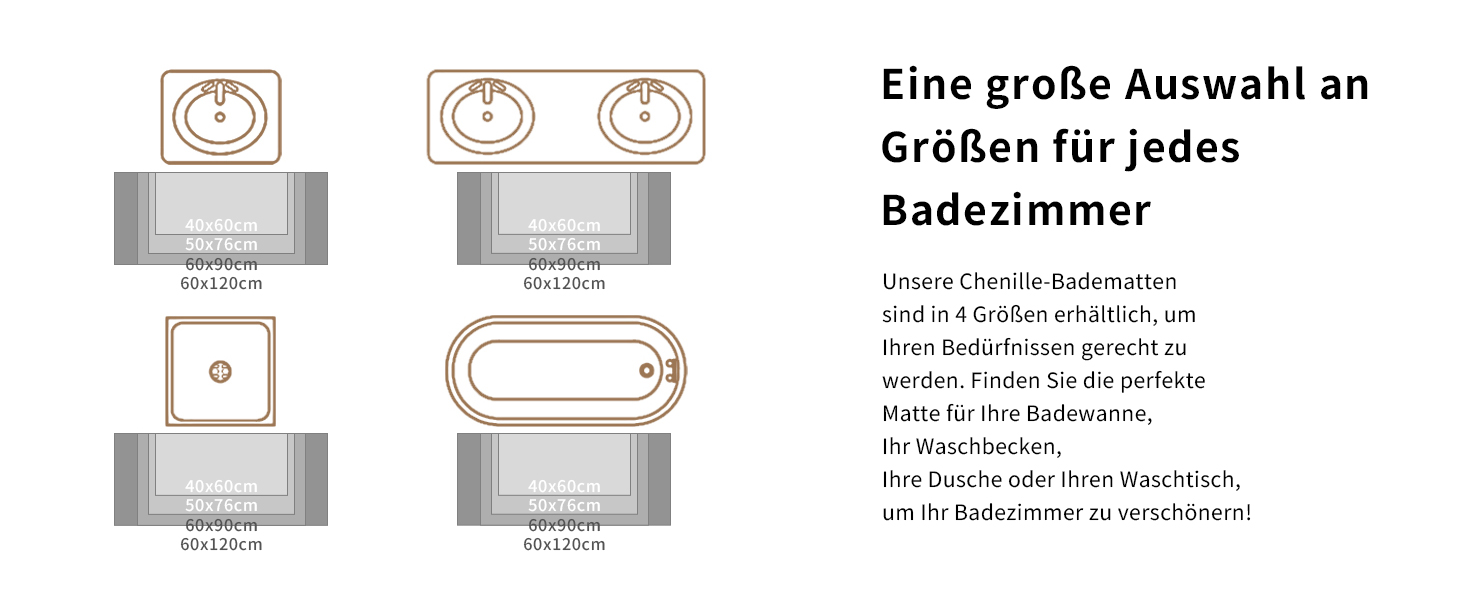 Килимок для ванної кімнати Homaxy з антиковзким покриттям, мікрофібра, 60 x 120 см, світло-сірий