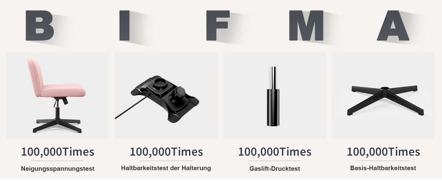 Офісне крісло Naspiro без підлокітників, з тканиною, регульоване по висоті, поворотне на 360°, для дому (Рожевий)