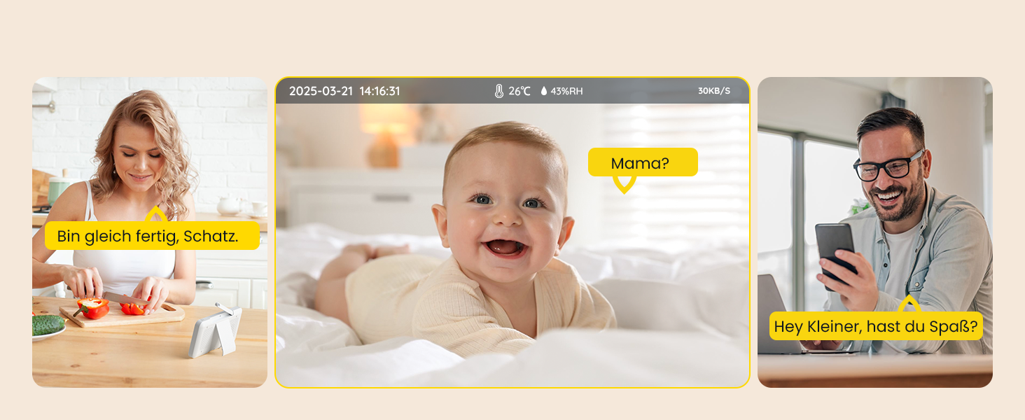 Відеоняня ieGeek 2K з камерою та нічним баченням, 5