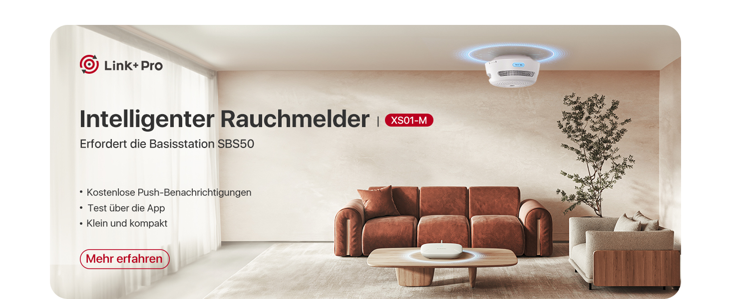 X-Sense Детектор диму з Wi-Fi, голосовим оповіщенням та 17 зонами, 33 мм, 12 шт. (з базовою станцією) XS0B-MR121, для дому