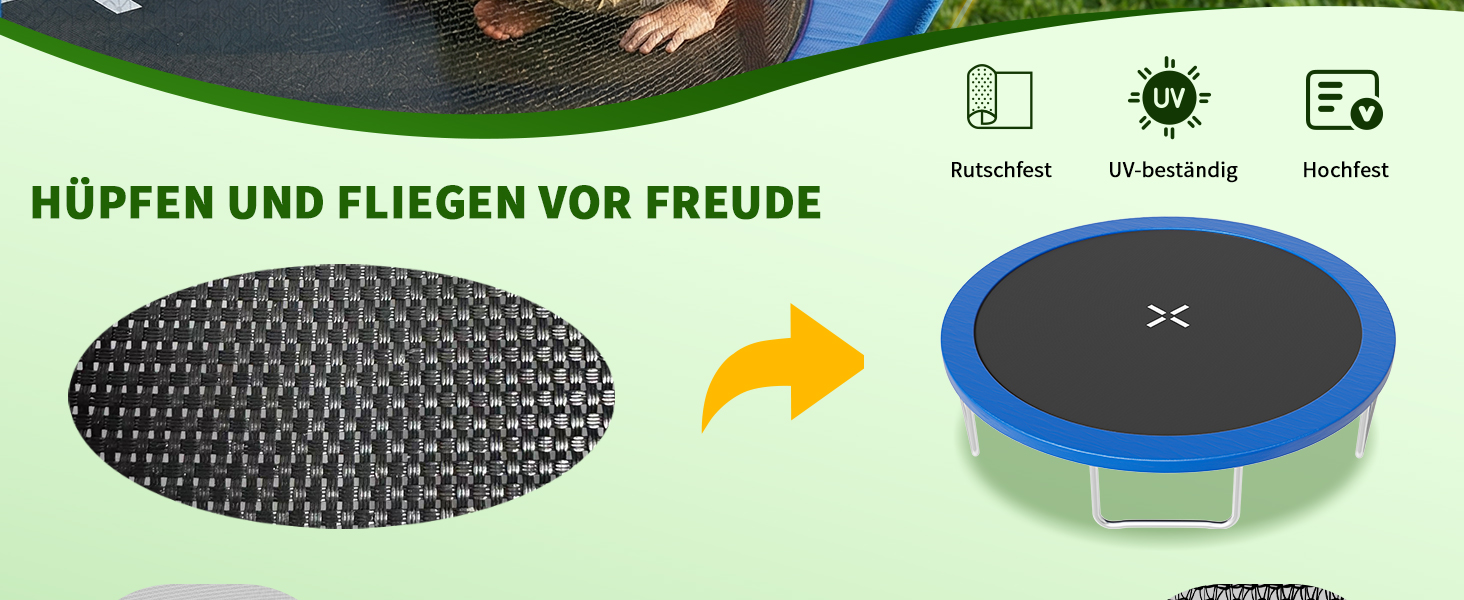 Батут JUMMICO вуличний Ø183/220/290/360 см з сіткою, захисним покриттям та комплектом для монтажу, круглий садовий батут для дітей 220 см синій