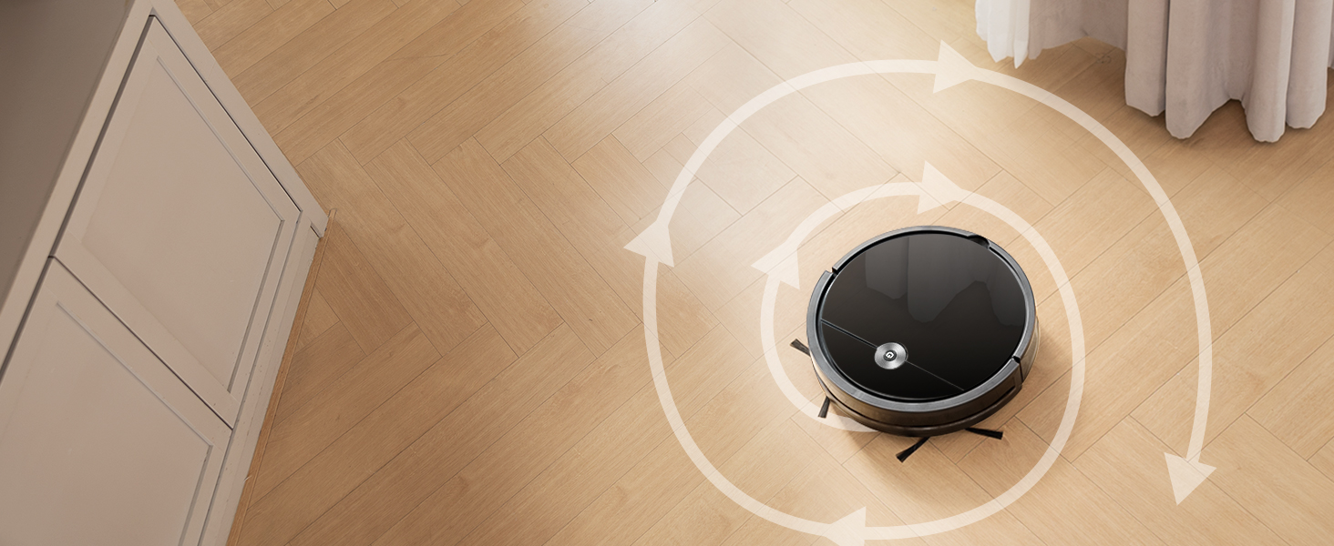 Робот-пилосос Vexilar W6 без функції миття, потужність 2800Pa, час роботи 140 хв, керування через додаток, голосове керування, безщітковий двигун, для шерсті тварин, килимів, твердих підлог