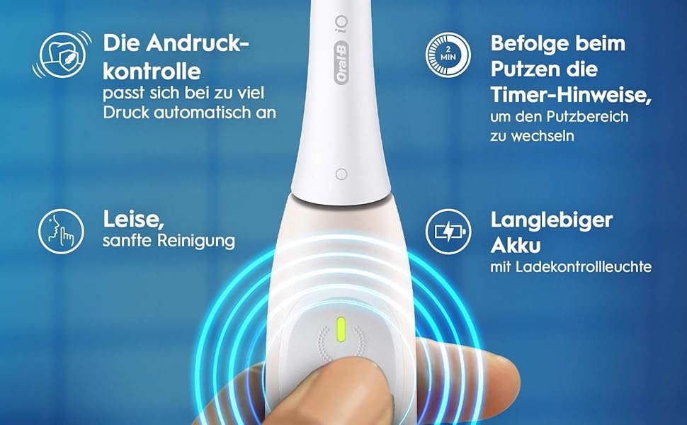 Електрична зубна щітка Oral-B iO Series 2 з магнітною технологією, 3 режими чищення, колір Calm Pink