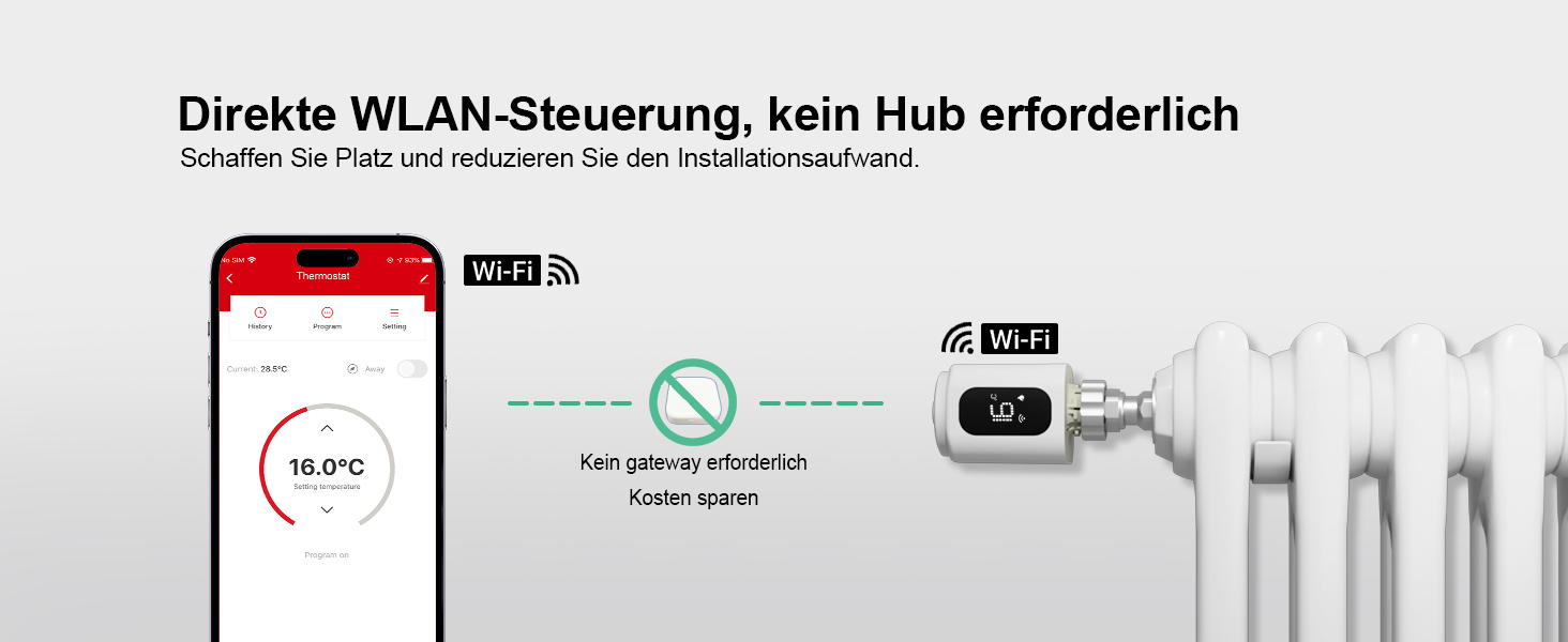 Smart термостат на радіатор 2 шт, Zigbee, бездротовий, з керуванням Tuya (Alexa, Google Assistant), енергозбереження
