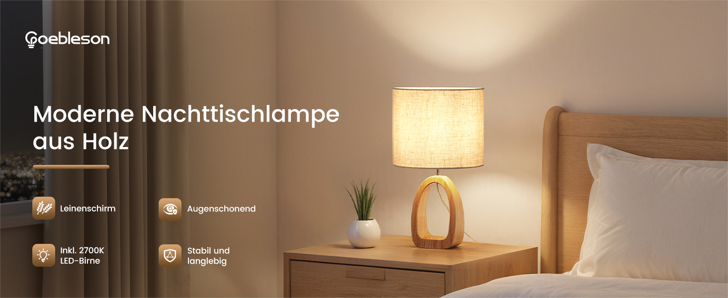 Дерев'яна торшерна лампа GOEBLESON для спальні, вітальні, готелю. Сучасний дизайн, кольор сірий, E27, LED 2700K, кільцева форма, ZME07TLD05N1