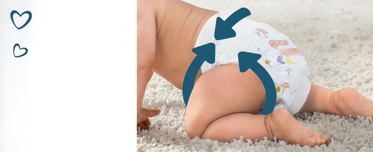 Підгузки Pampers Premium Protection розмір 1 (2-5 кг), 56 шт
