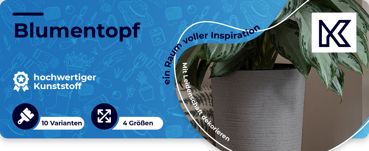 Набір горщиків KADAX (3 шт.) з дерев'яною стружкою, елегантні кашпо з винімною вставкою, захист для квітів (кремовий, 3 шт. - 19,25,30 см)