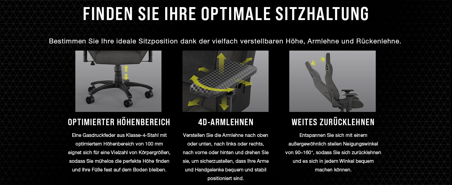 Ігрове крісло Corsair T3 RUSH Fabric (2023) – Стиль автоспорту, тканинне покриття, подушки для шиї та спини