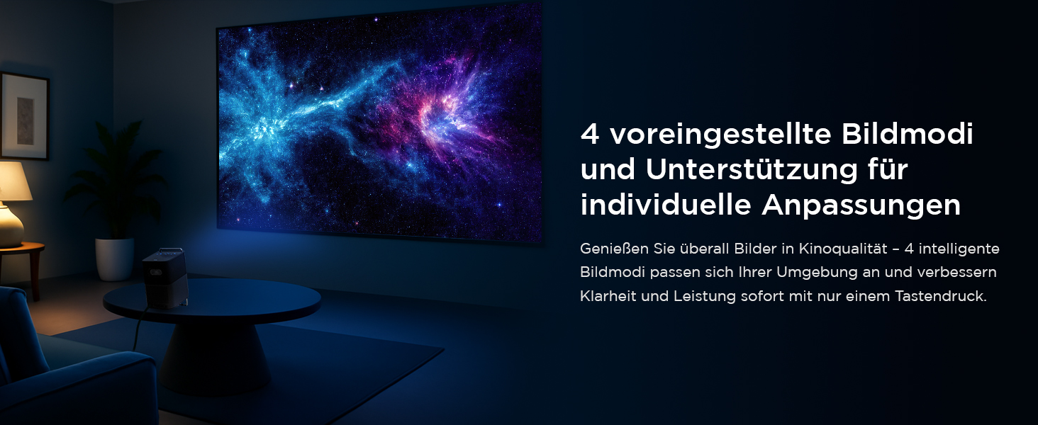 Проєктор TCL A1s 4K Full HD Google TV/Netflix: Dolby Audio, Bluetooth, WiFi, Автофокус, Корекція трапеції 6D для дому та ігор