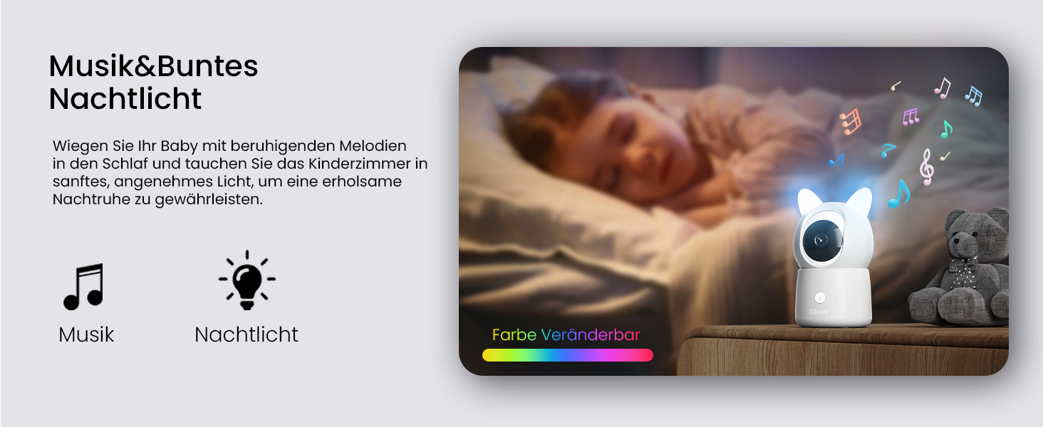 Відеоняня з камерою 2.5K, 5.5