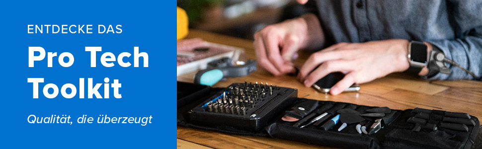 Набір інструментів iFixit Pro Tech Black Edition для ремонту електроніки: біти, відкривачі для телефонів, ноутбуків, ПК, ігрових консолей