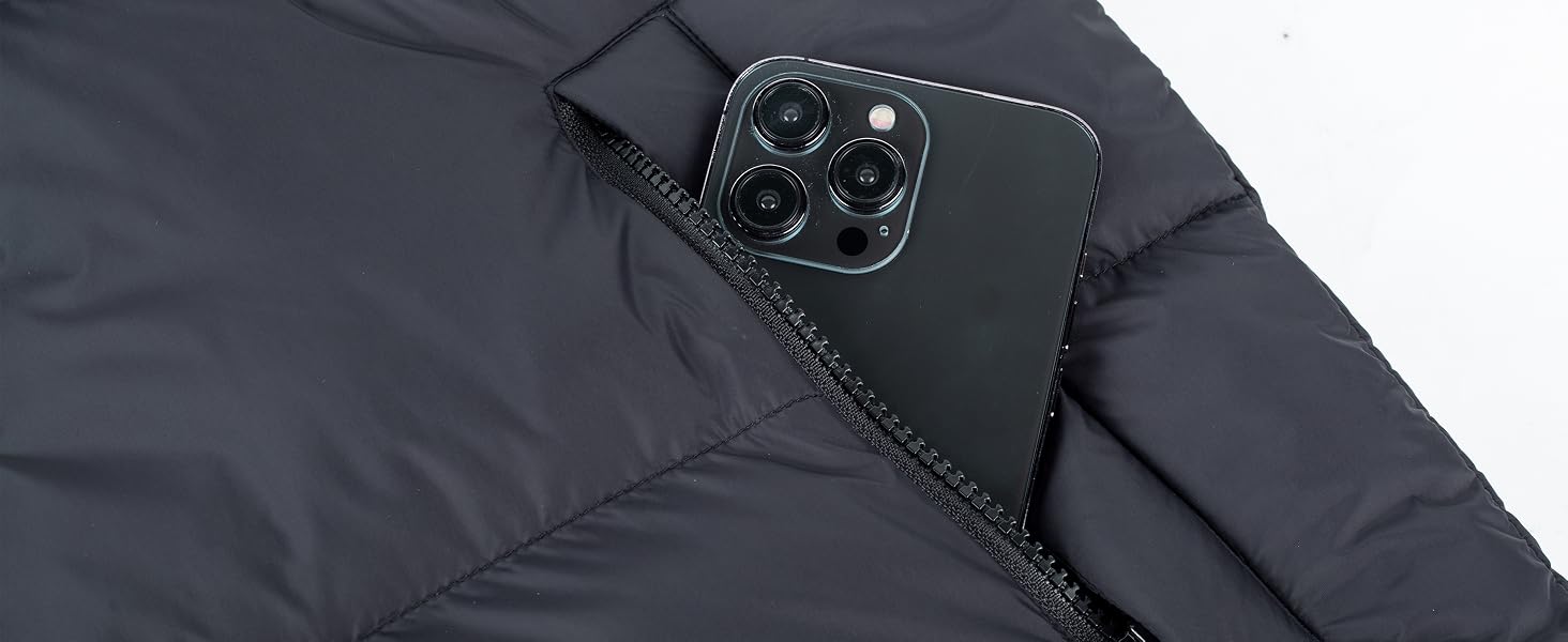 Зігріваючий жилет для чоловіків Mincoo з Powerbank 7.4V 18400mAh, зимовий підігрівальний жилет з бавовни, 3 режими температури для лиж, мотоциклів, полювання та рибалки, S, чорний