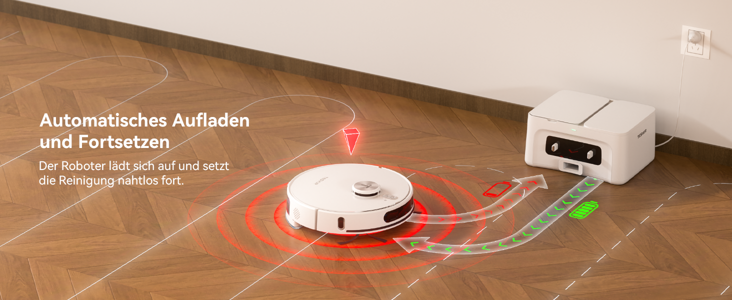 Робот-пилосос Tesvor S8 Pro з функцією миття - 8000Pa, 3-в-1, LiDAR-навігація, 240 хв роботи, керування через додаток/Alexa, для шерсті тварин, килимів та твердих підлог