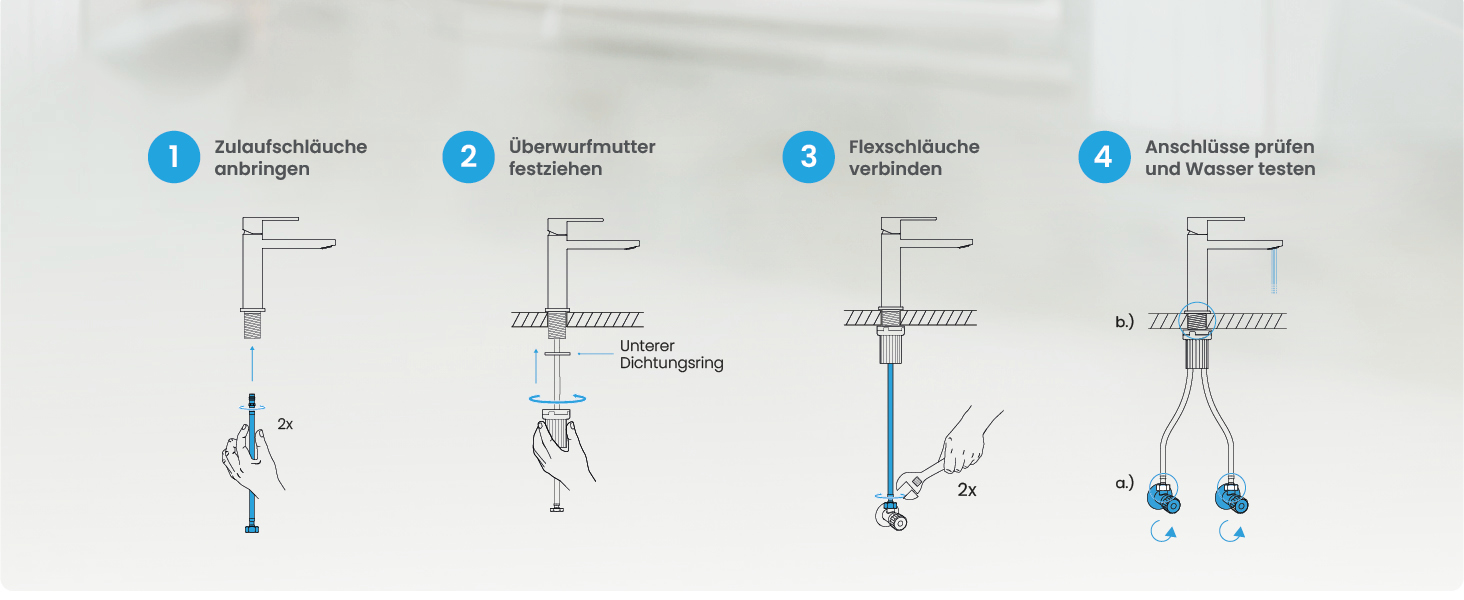 Змішувач для ванної кімнати Bächlein Imatra - хром, однорідний дизайн