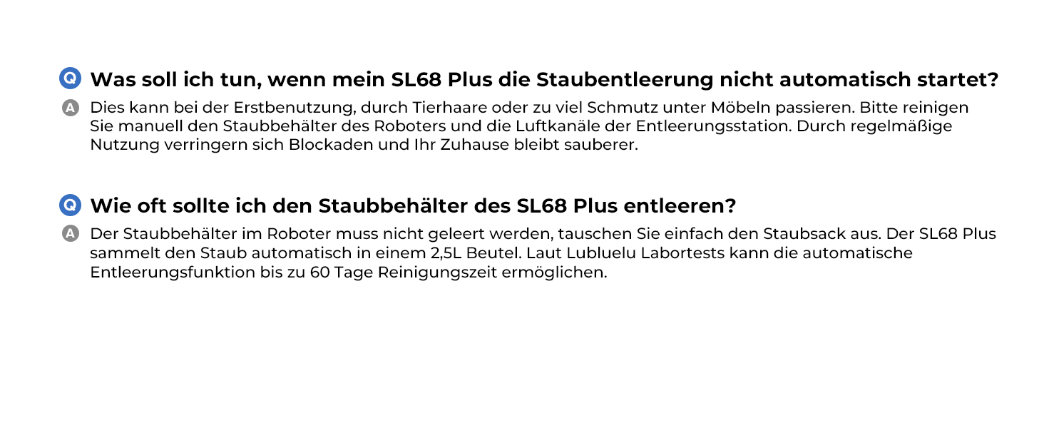 Робот-пилосос Lubluelu SL68 Plus 3-в-1 з функцією миття, 4500Pa, лазерна навігація, керування через додаток, 24 зони заборони для шерсті тварин, килим