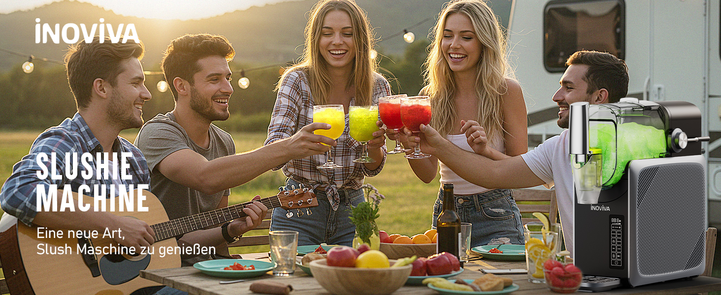 Машина для приготування сляшів 2L, без льоду, для дому, самоочищення, 5 режимів, сляші, молочні коктейлі, фраппе та заморожені коктейлі (оновлена версія), сірий колір