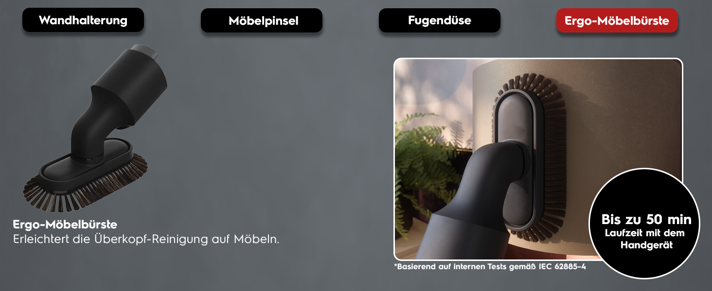 Акумуляторний пилосос AEG ÖKO AP71UB14AM: потужний, легкий (2.2 кг), ергономічний, з перероблених матеріалів, до 50 хв роботи, 120 м², 2-в-1, 5-рівнева фільтрація, для всіх поверхонь, автоматичний, сірий