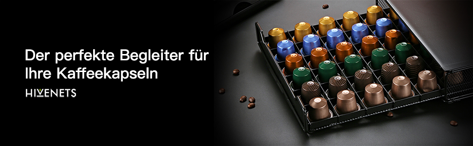 Тримач для капсул кави, ящик для зберігання Nespresso, місткість 60 шт, червоний, однотонний (Getaway Solids)