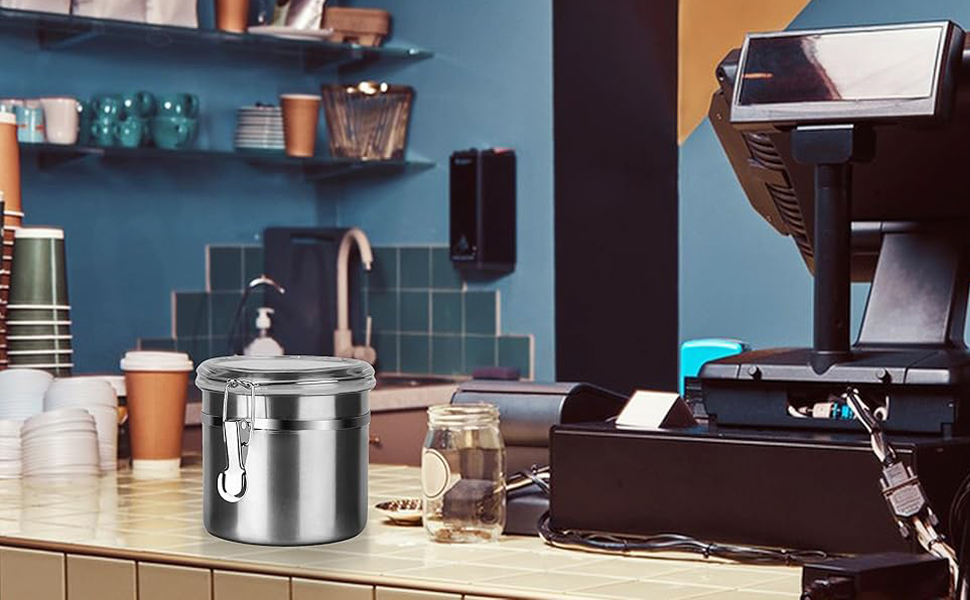 Контейнер для кави та продуктів з нержавіючої сталі, 1.2л, набір 2 шт, BPA-free