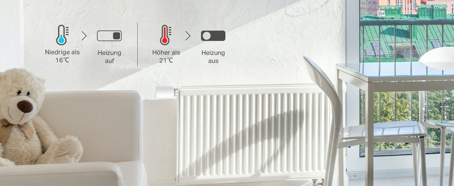 Комплект TP-Link Kasa Smart: розумний термостат для радіатора KE100 KIT та смарт-датчик температури та вологості Tapo T310