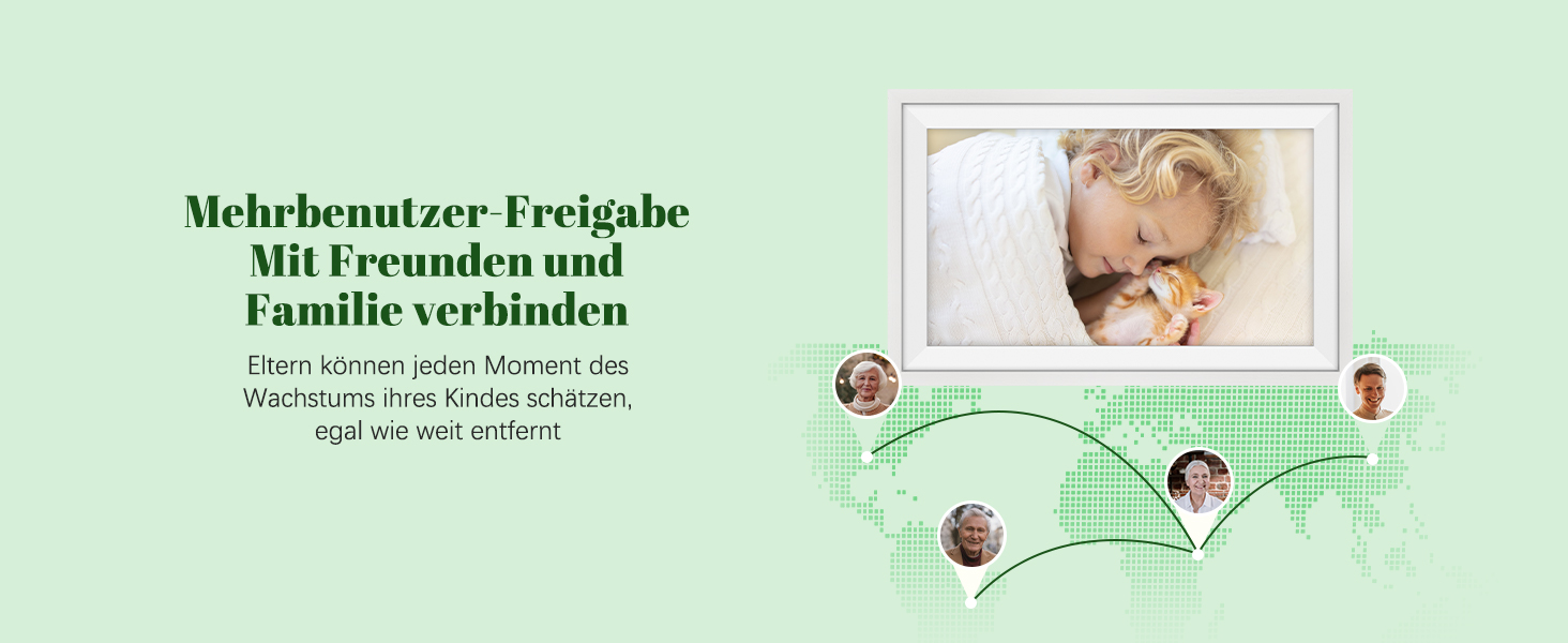 Цифровий фоторамка Eptusmey з Wi-Fi, 10.1 дюймів, корпус з дуба, 32GB, HD IPS сенсорний екран 1280x800, відтворення фото/відео через Uhale APP, подарунок для чоловіків та жінок, колір: білий дуб