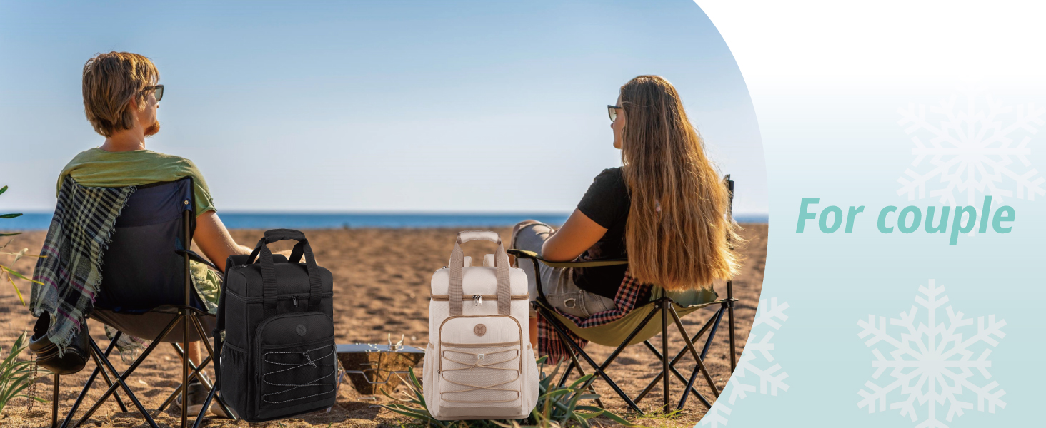 Рюкзак-холодильник з м'яким ручним захопленням, легкий та ізольований, водовідштовхуючий, велика місткість – ідеальний для жінок та чоловіків для пляжу, кемпінгу, пікніка, риболовлі та піших прогулянок (Сірий)
