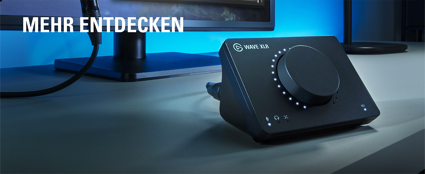 Elgato Wave DX — динамічний XLR-мікрофон для подкастів, стрімінгу та трансляцій, кардіоїдна діаграма, шумозаглушення, не потребує підсилювача, сумісний з Mac/PC
