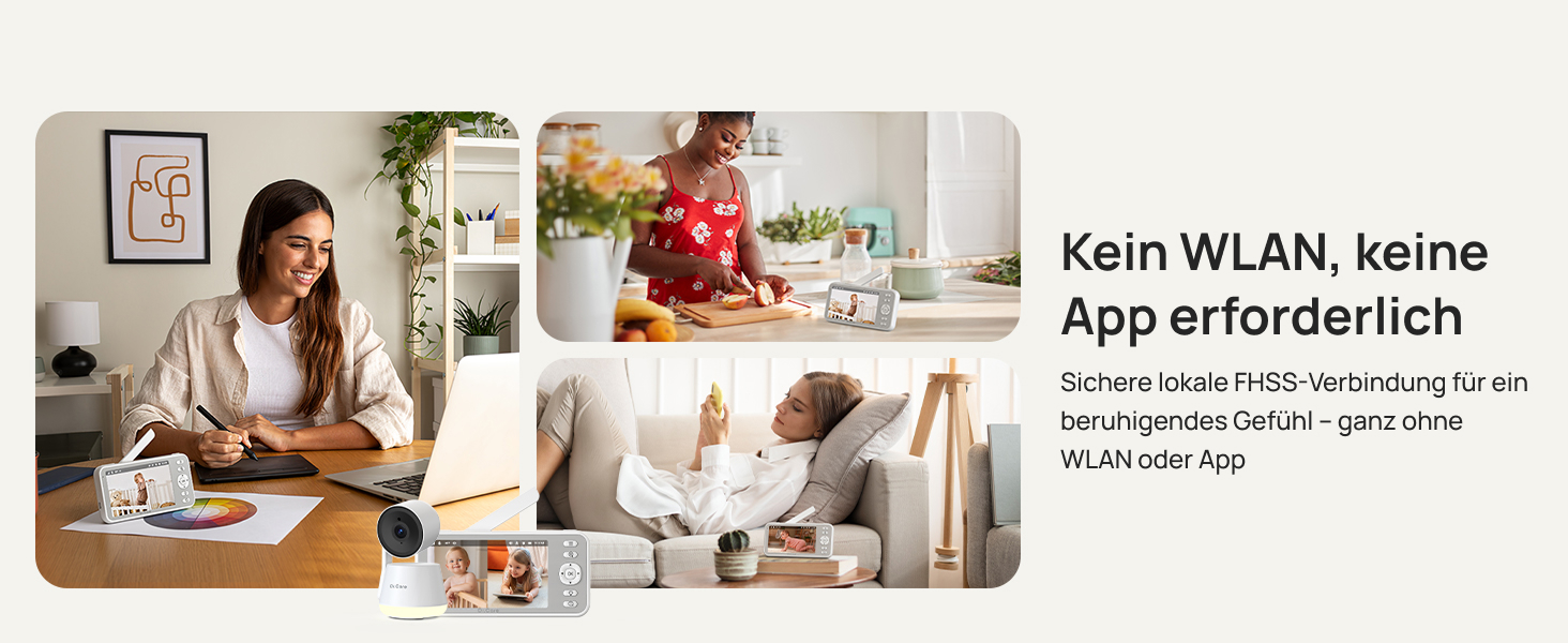 Відеоняня Dr.Care LumiView з камерою та монітором 5