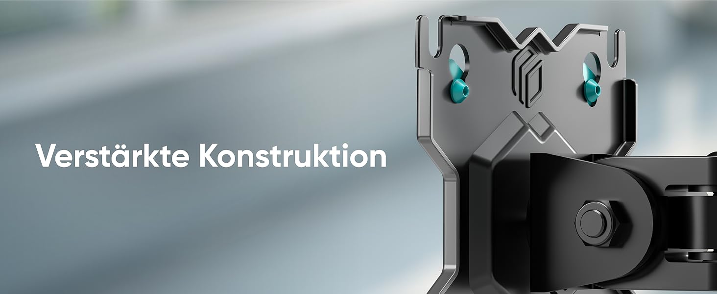 Кріплення для монітора ONKRON G200-W (2 монітори), 13-32 дюйми, до 9 кг, газ-амортизатор, VESA 75x75-100x100, білий